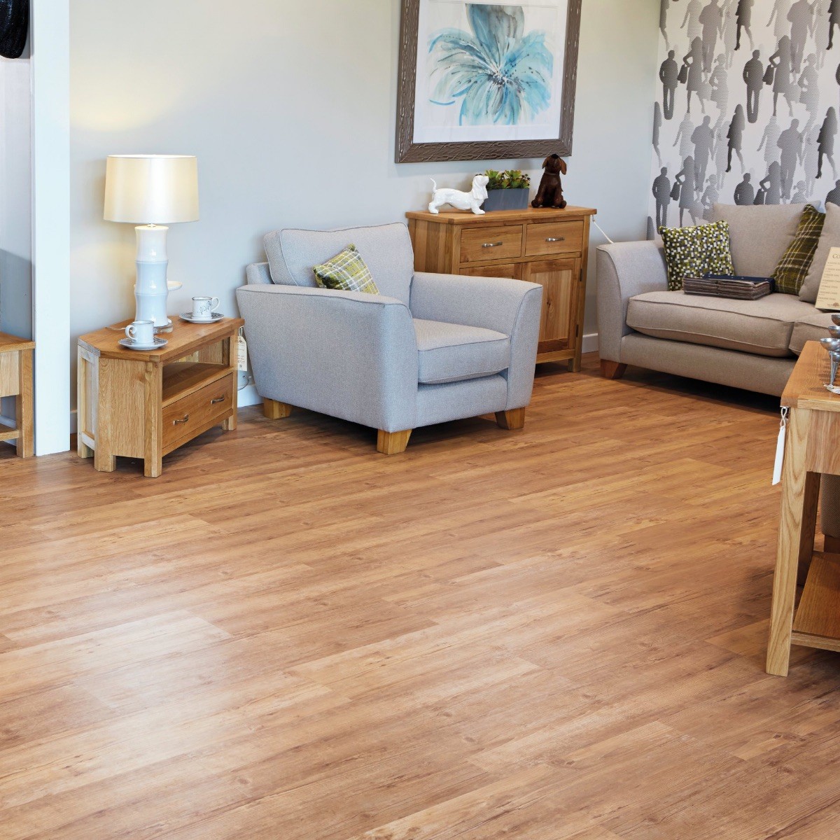 Karndean Wood Effect LVT Flooring: Blush Oak, White Painted Oak, Neutral Oak and Raven Oak