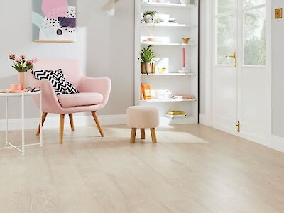 Karndean Wood Effect LVT Flooring: Blush Oak, White Painted Oak, Neutral Oak and Raven Oak